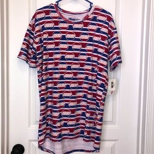🇺🇸 NWT LuLaRoe Men’s patriotic unisex Patrick tee shirt S.